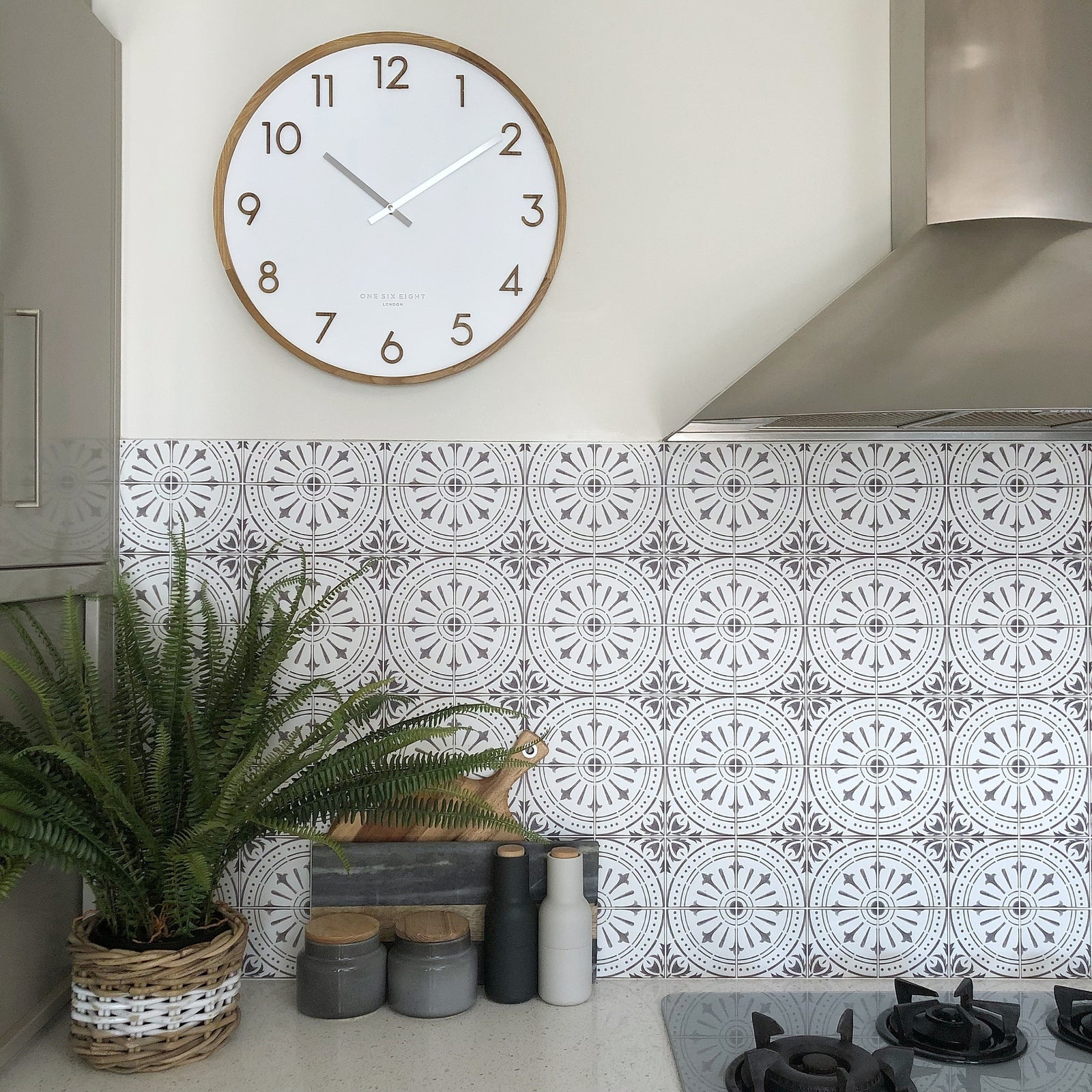 SCARLETT White 50cm Wall Clock