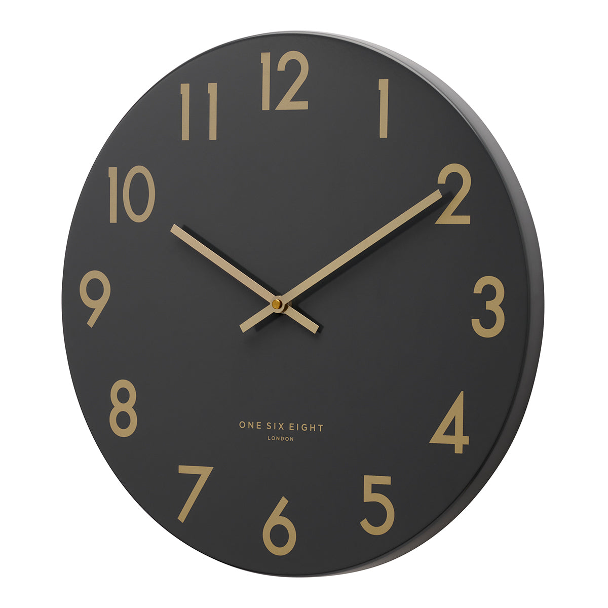 JONES Charcoal 60cm Silent Wall Clock