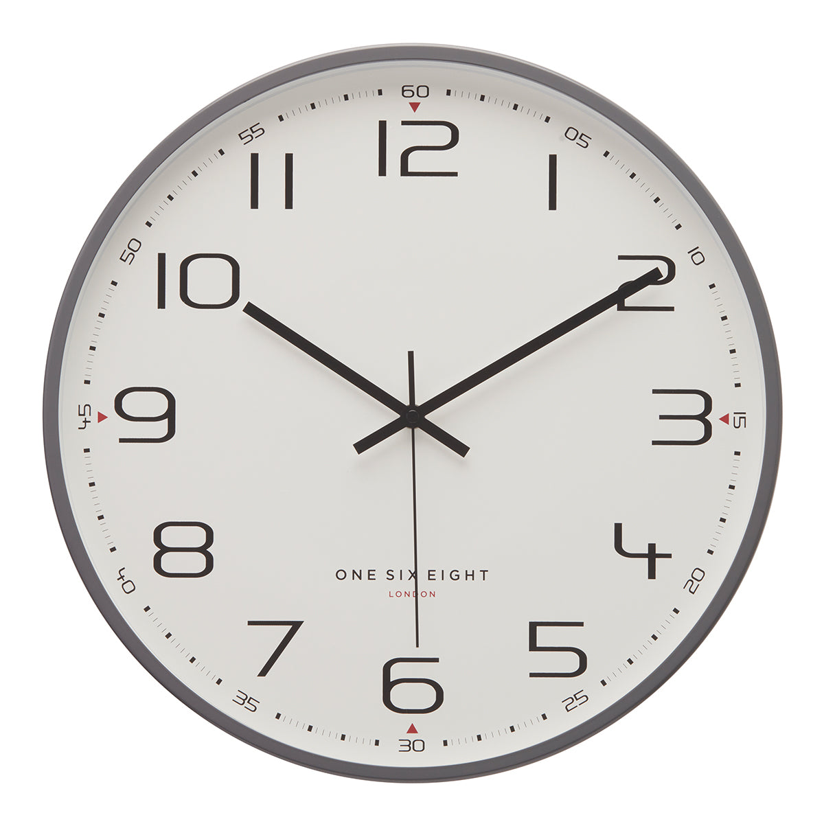 CARMEN Cool Grey 30cm Silent Wall Clock