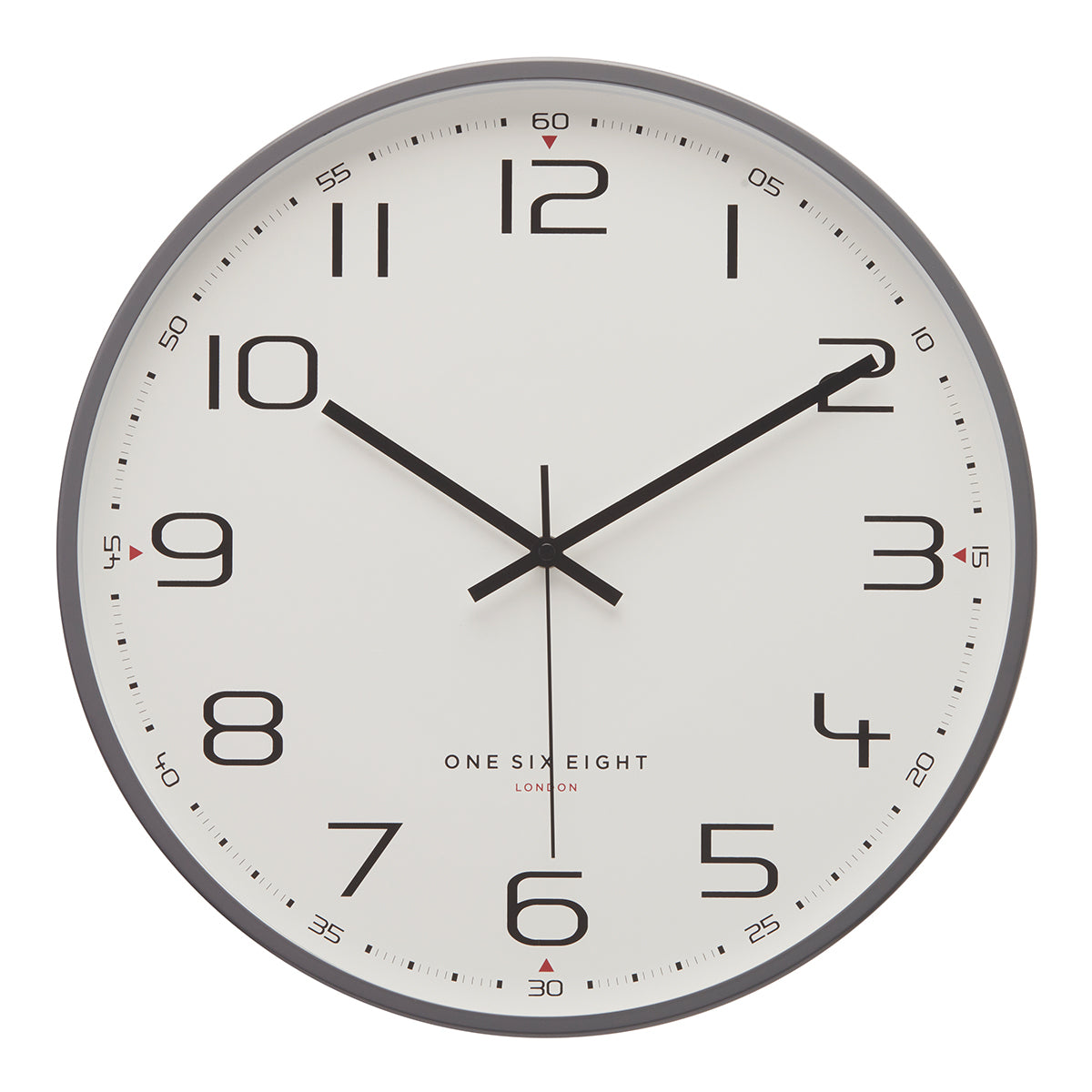 CARMEN Cool Grey 40cm Silent Wall Clock