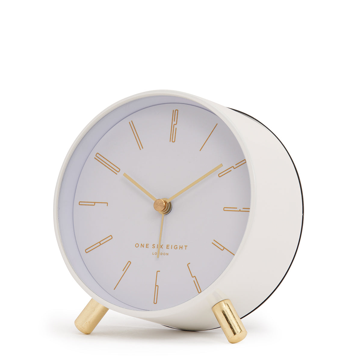 MAYA White Silent Alarm Clock