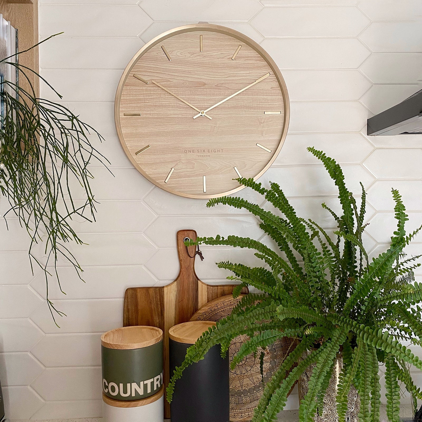 AVALON 40cm Wooden Silent Wall Clock