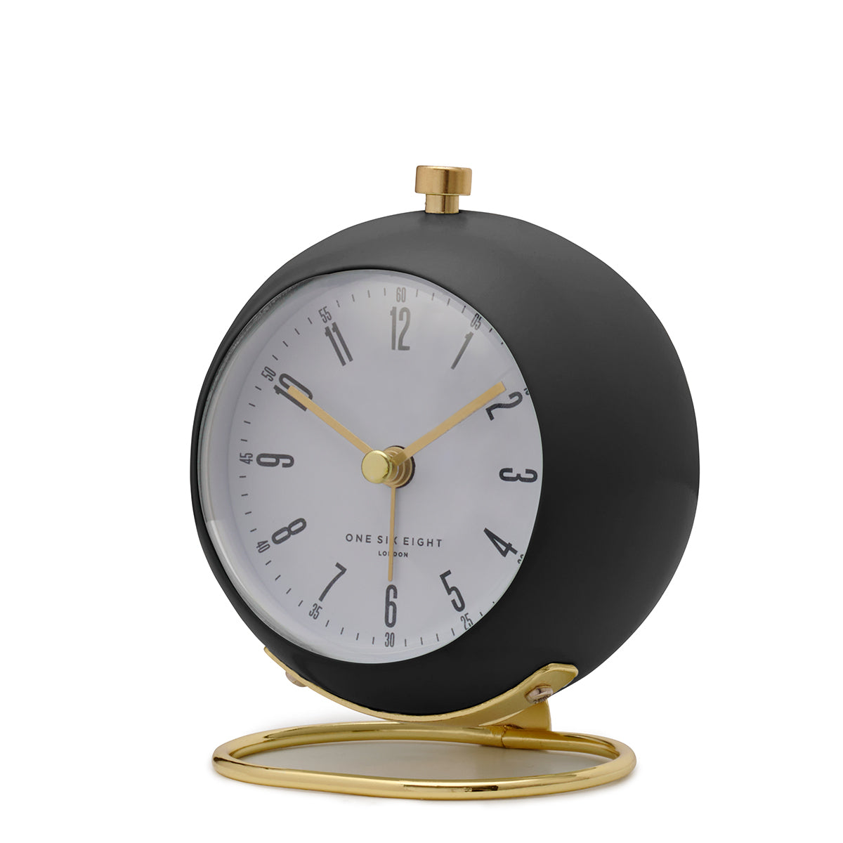 GRACE Charcoal Grey Silent Alarm Clock