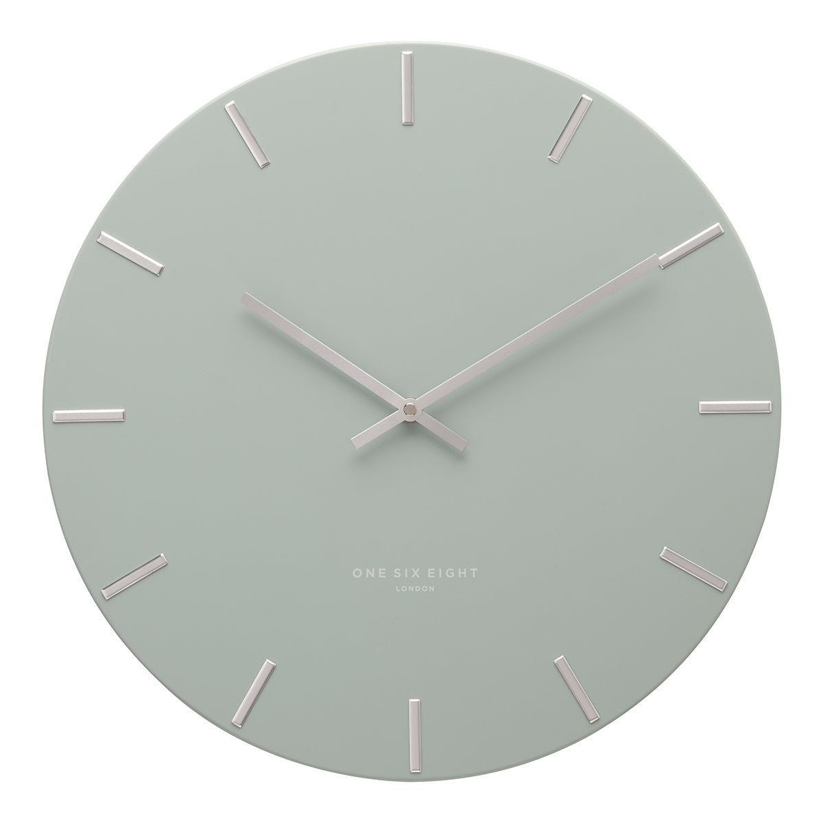 LUCA Sage Green 40cm Silent Wall Clock