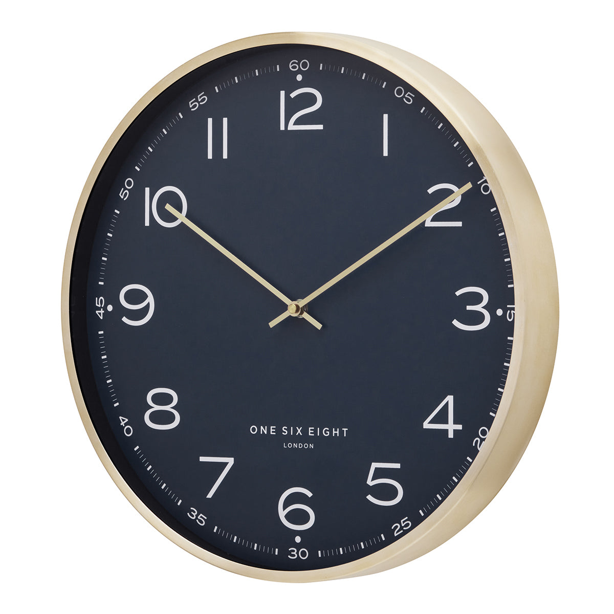 AUSTIN 40cm Petrol Blue Silent Wall Clock