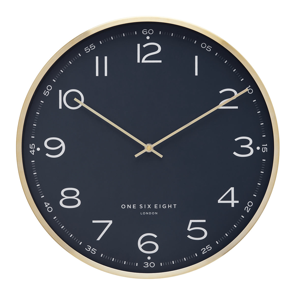 AUSTIN 40cm Petrol Blue Silent Wall Clock