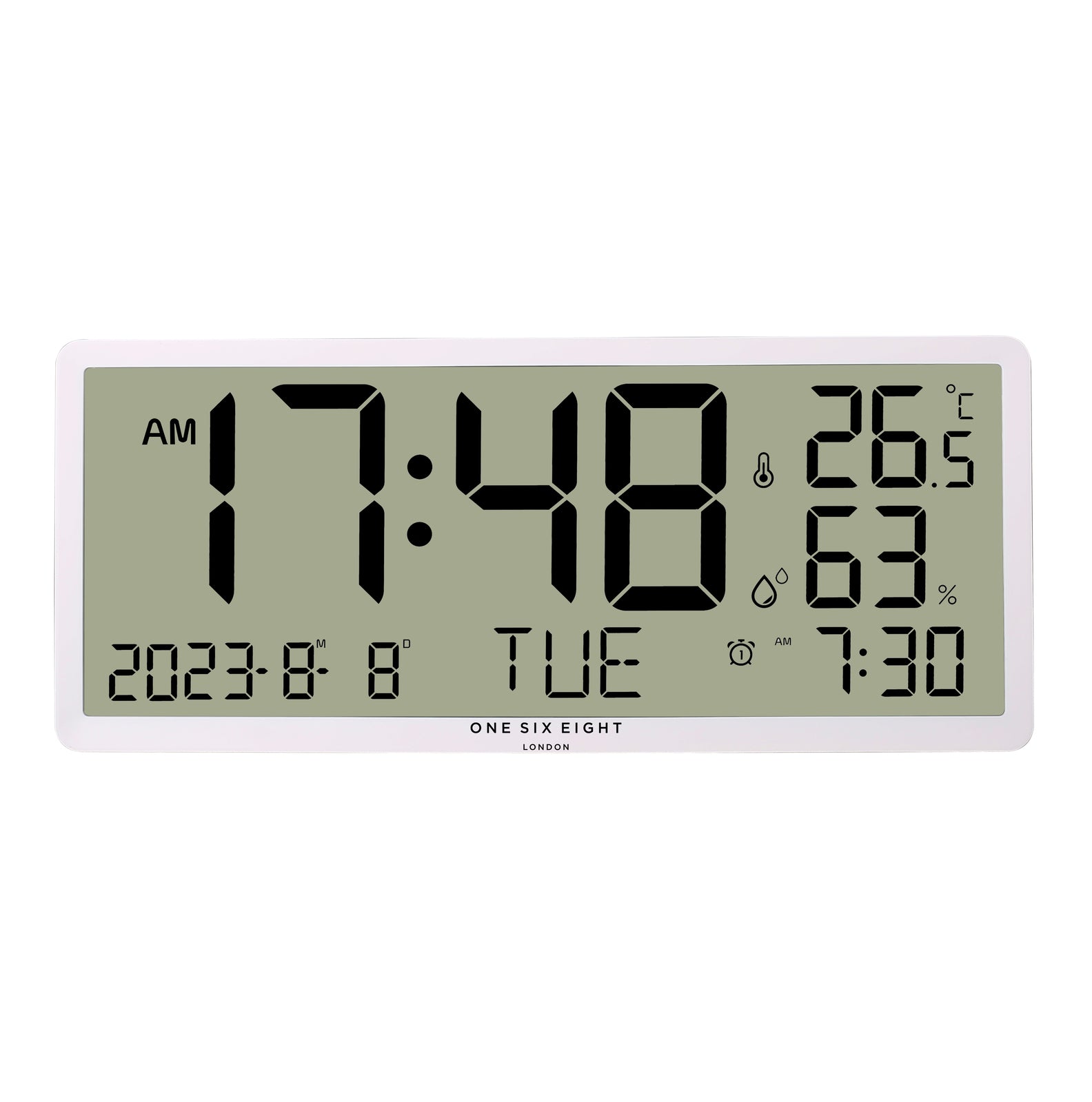 DYLAN Wall / Table Oversize White Digital Clock
