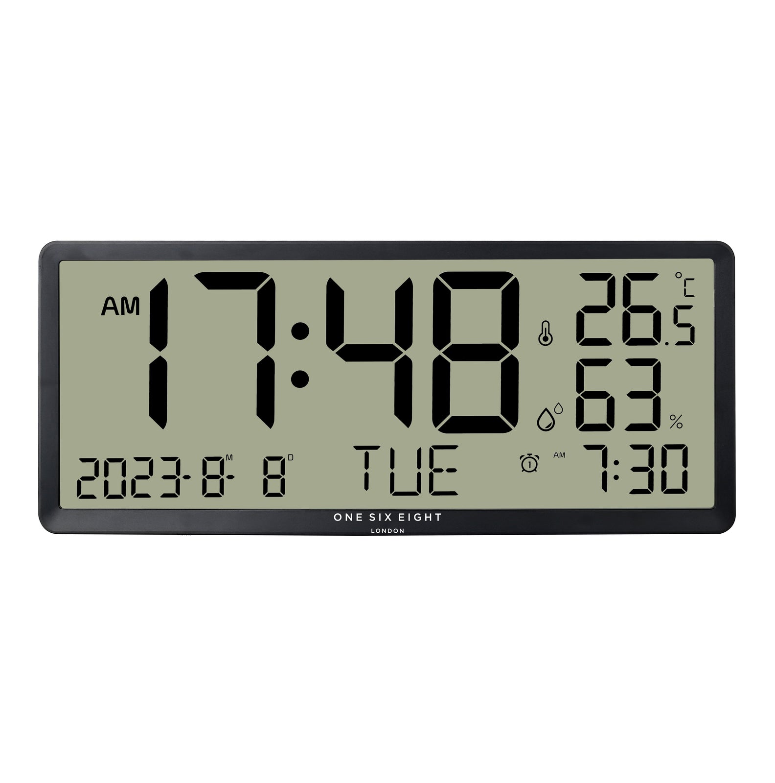 DYLAN Wall / Table Oversize Black Digital Clock