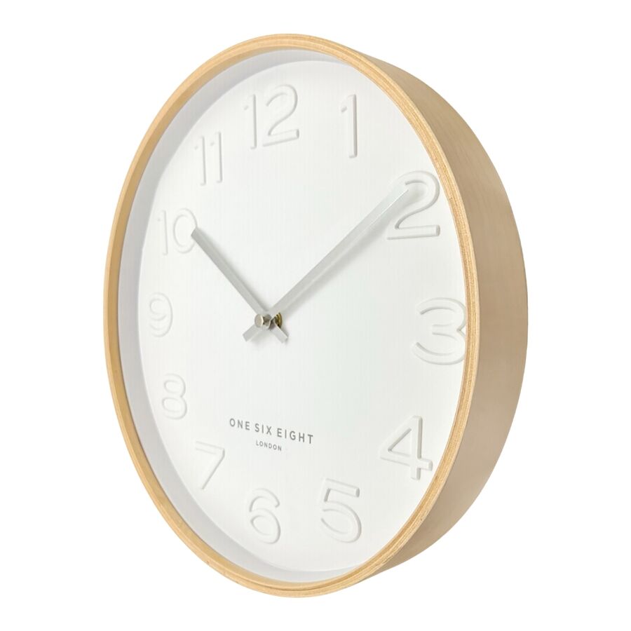 Bella White 41cm Silent Wall Clock