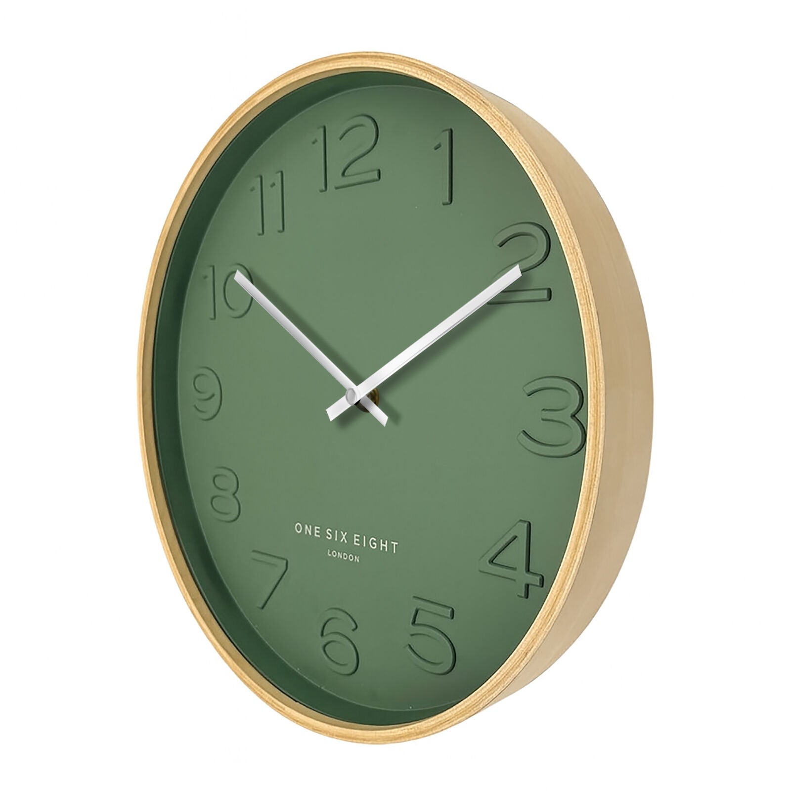 Bella Forest Green 41cm Silent Wall Clock