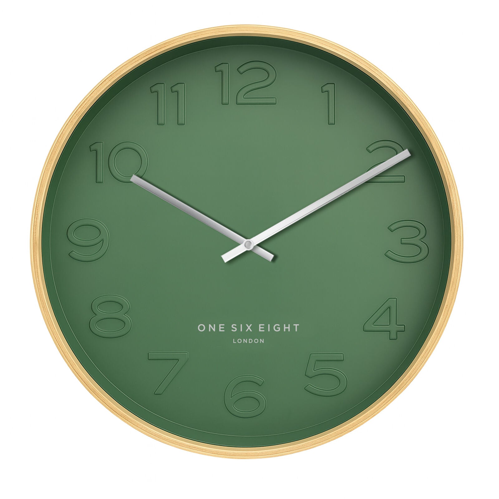 Bella Forest Green 41cm Silent Wall Clock