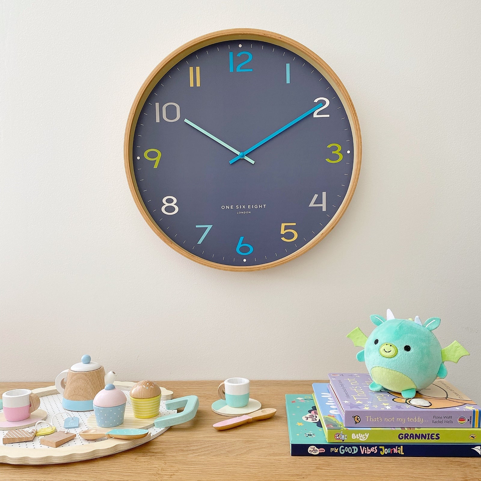 DREAM Navy 53cm Silent Wall Clock