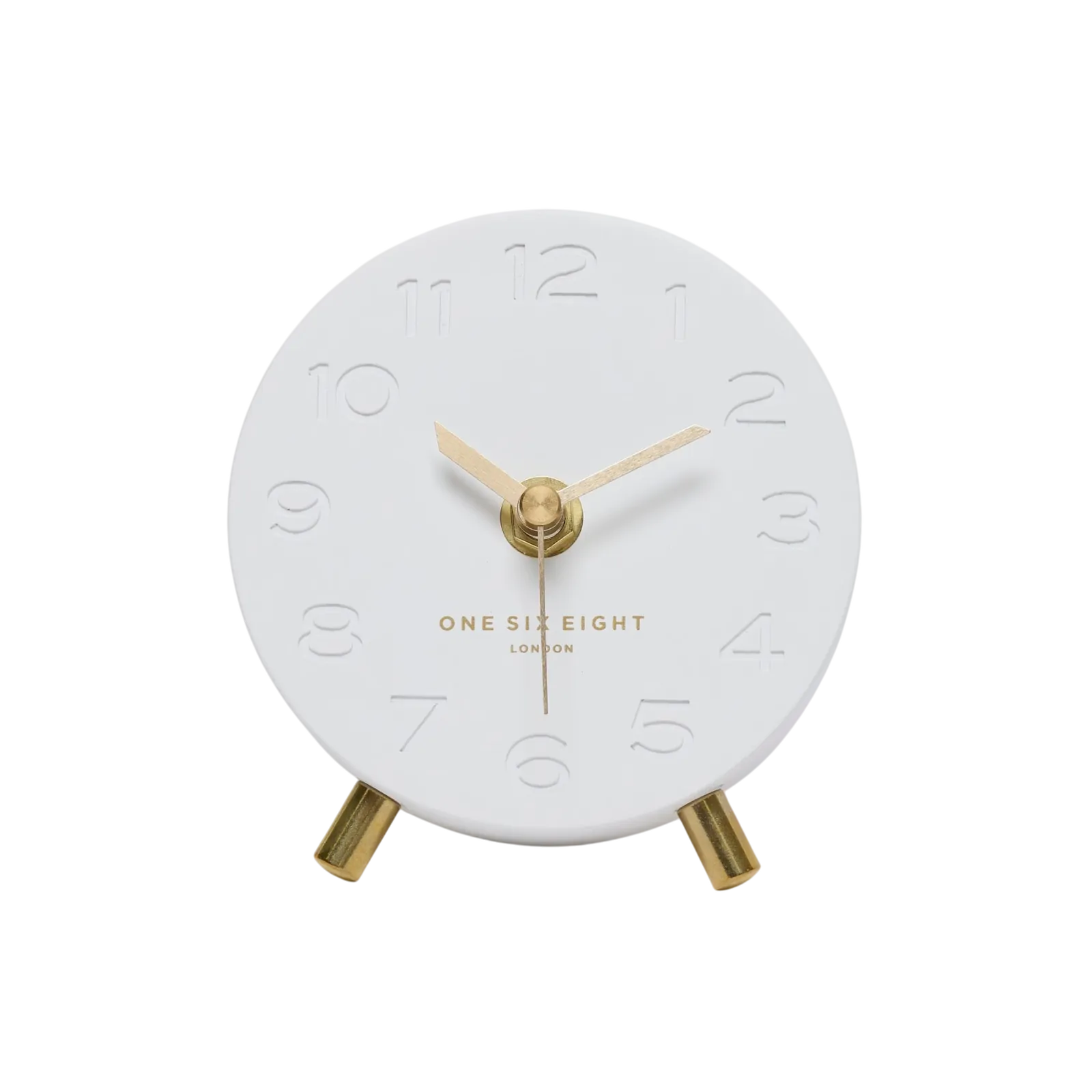ARIEL White Silent Mantel Clock