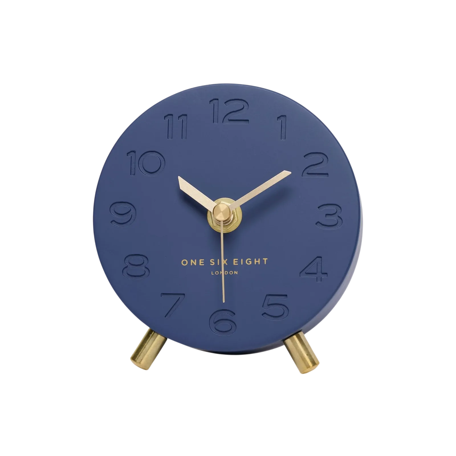 ARIEL Ocean Blue Silent Mantel Clock