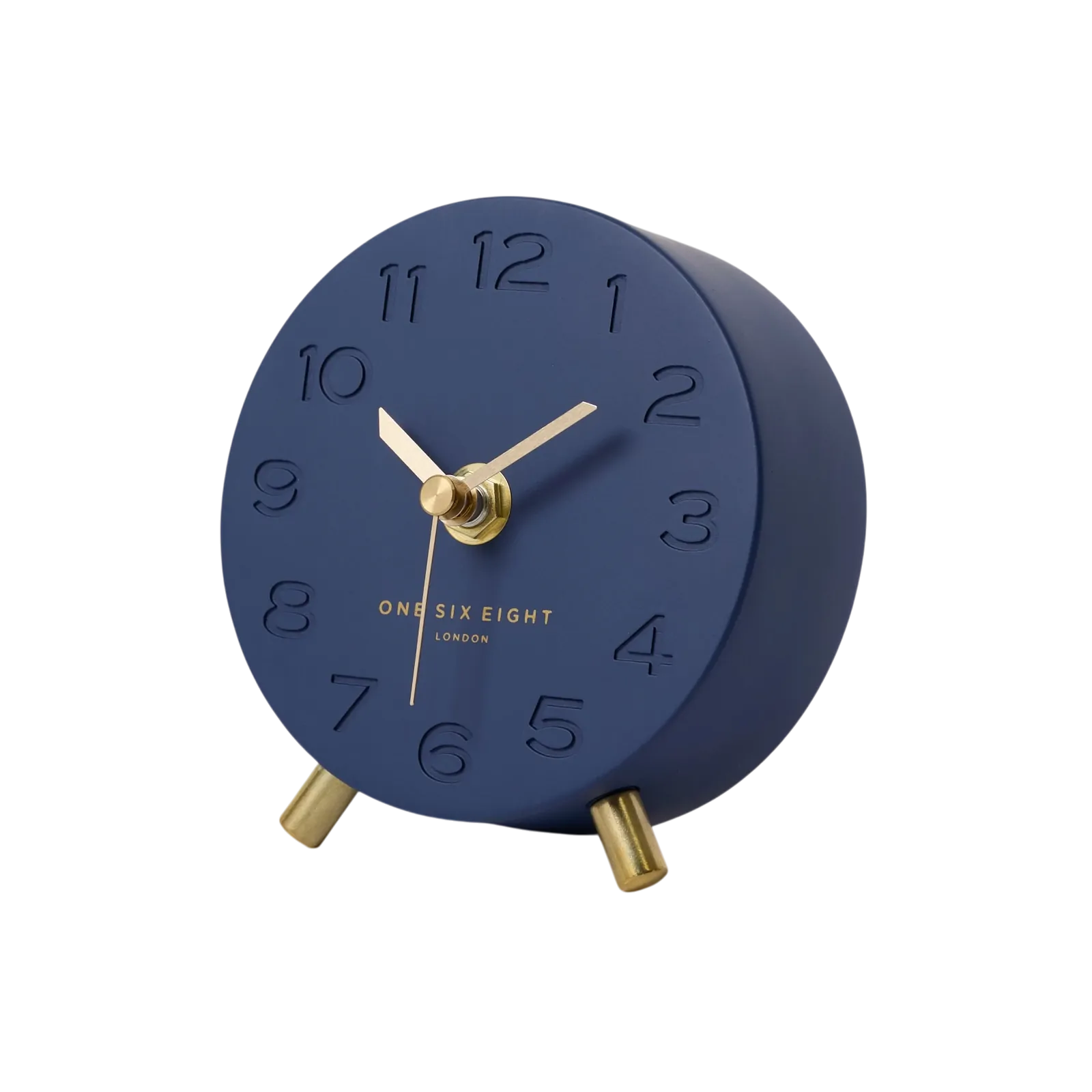 ARIEL Ocean Blue Silent Mantel Clock