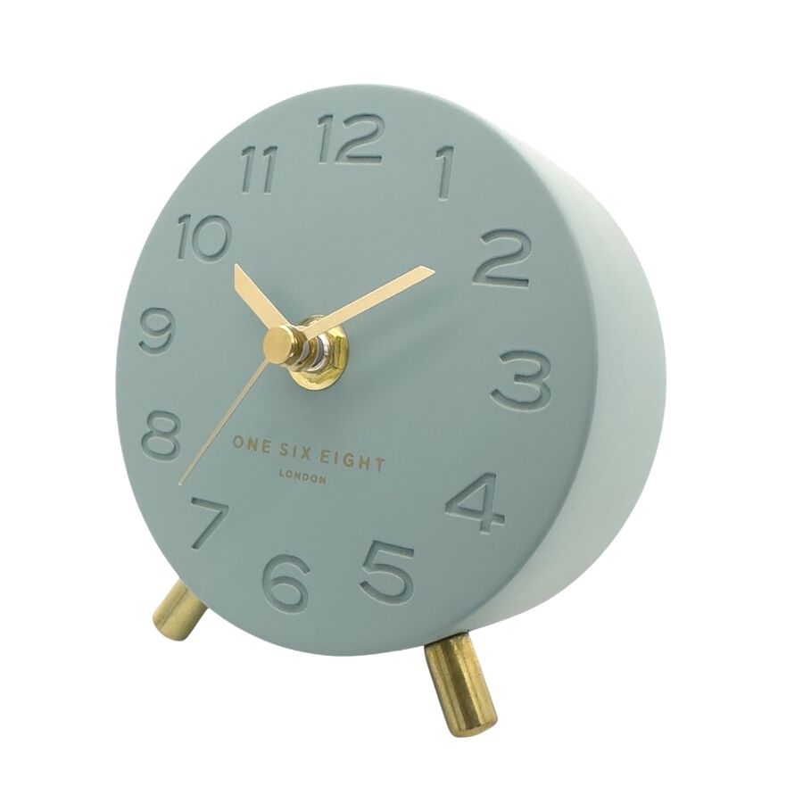 ARIEL Sage Green Silent Mantel Clock