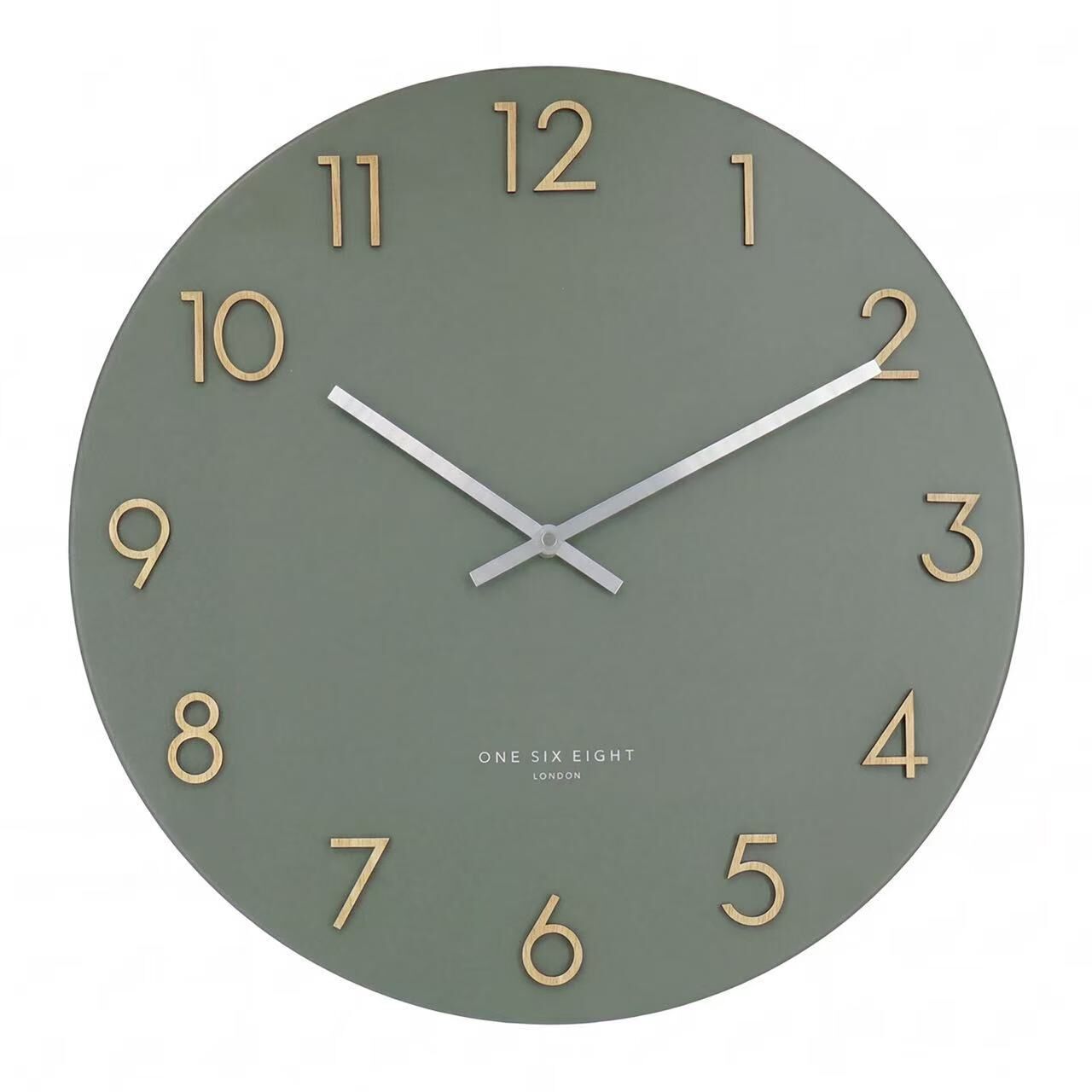 KATELYN Olive Green 60cm Metal Wall Clock