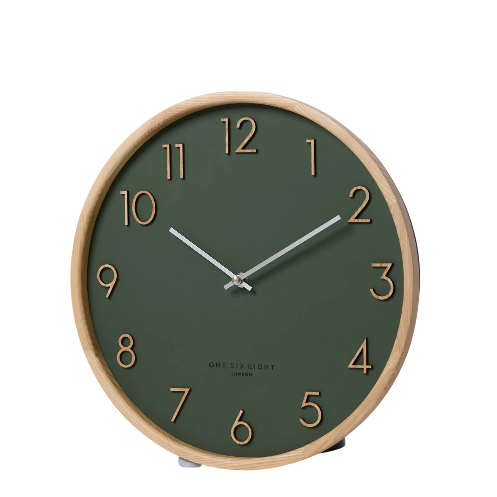SCARLETT Olive Green 35cm Silent Wall Clock | One Six Eight London