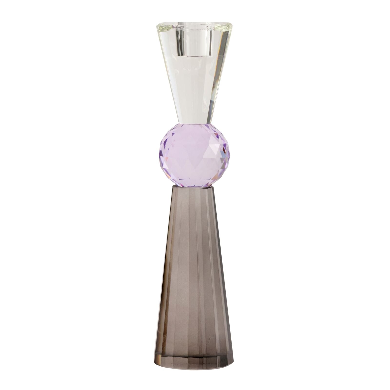 AUBREY Grey Candle Holder 28cm