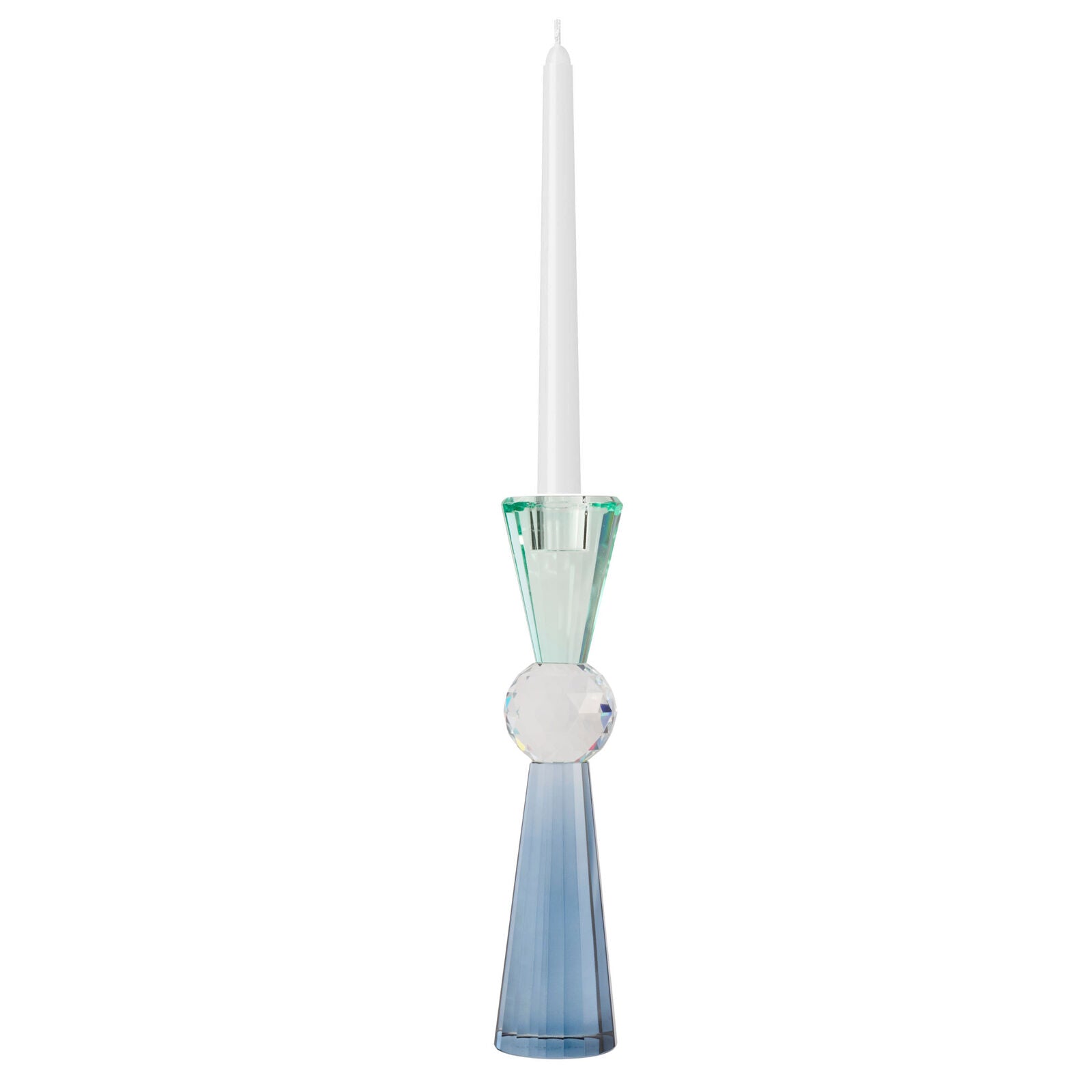 AUBREY Blue Candle Holder 28cm