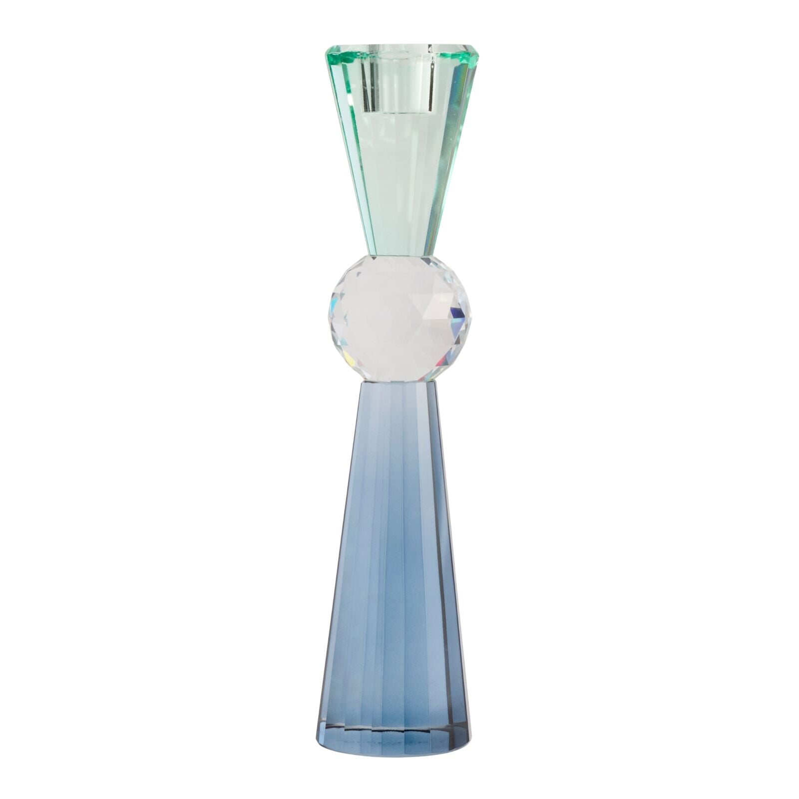 AUBREY Blue Candle Holder 28cm