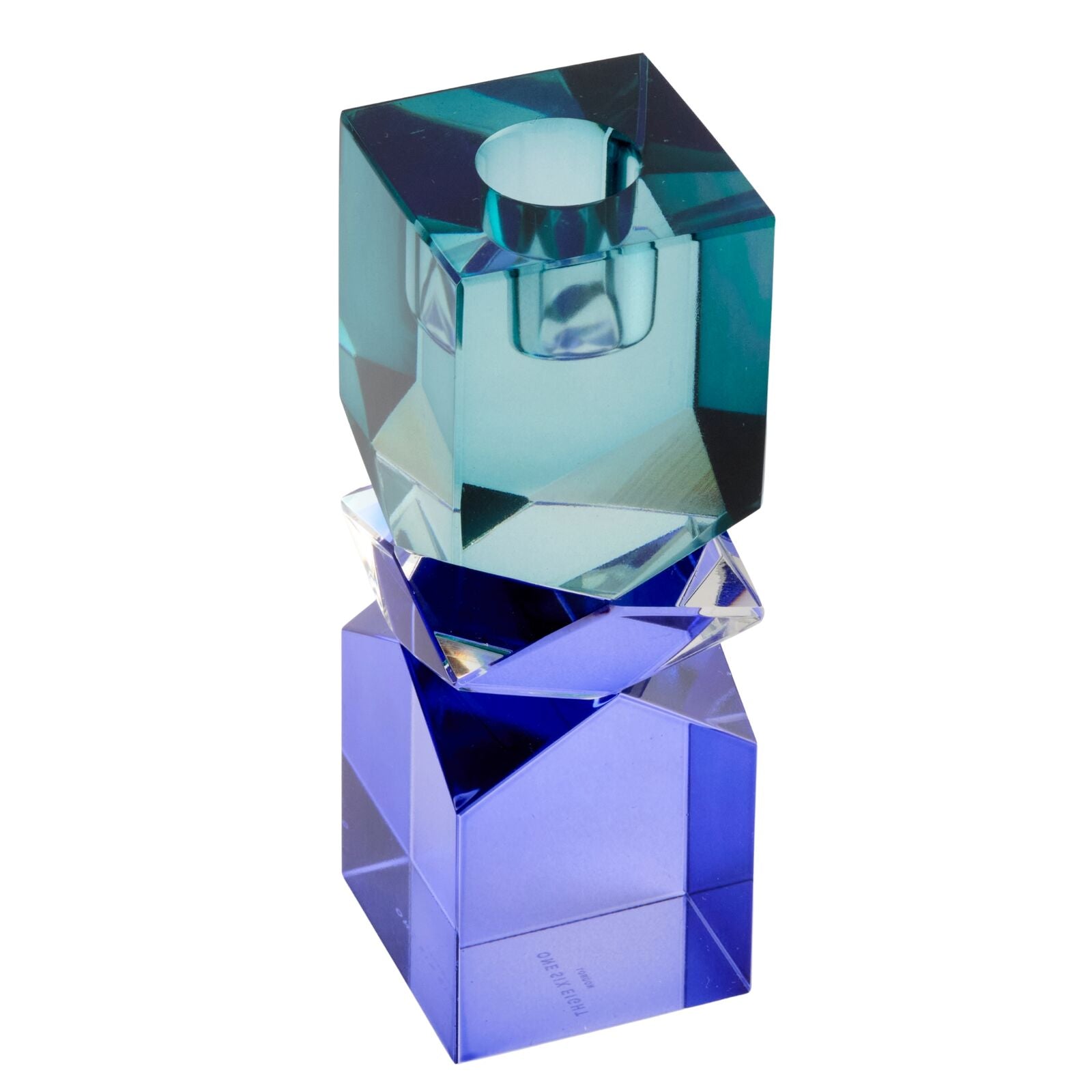 ALMA Blue Candle Holder 13.5cm