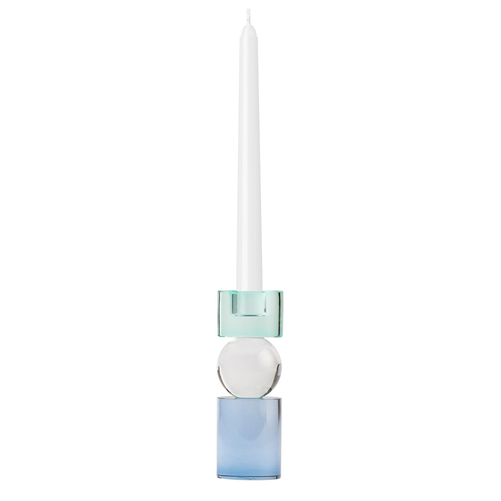 MILEY Aqua Candle Holder 14cm