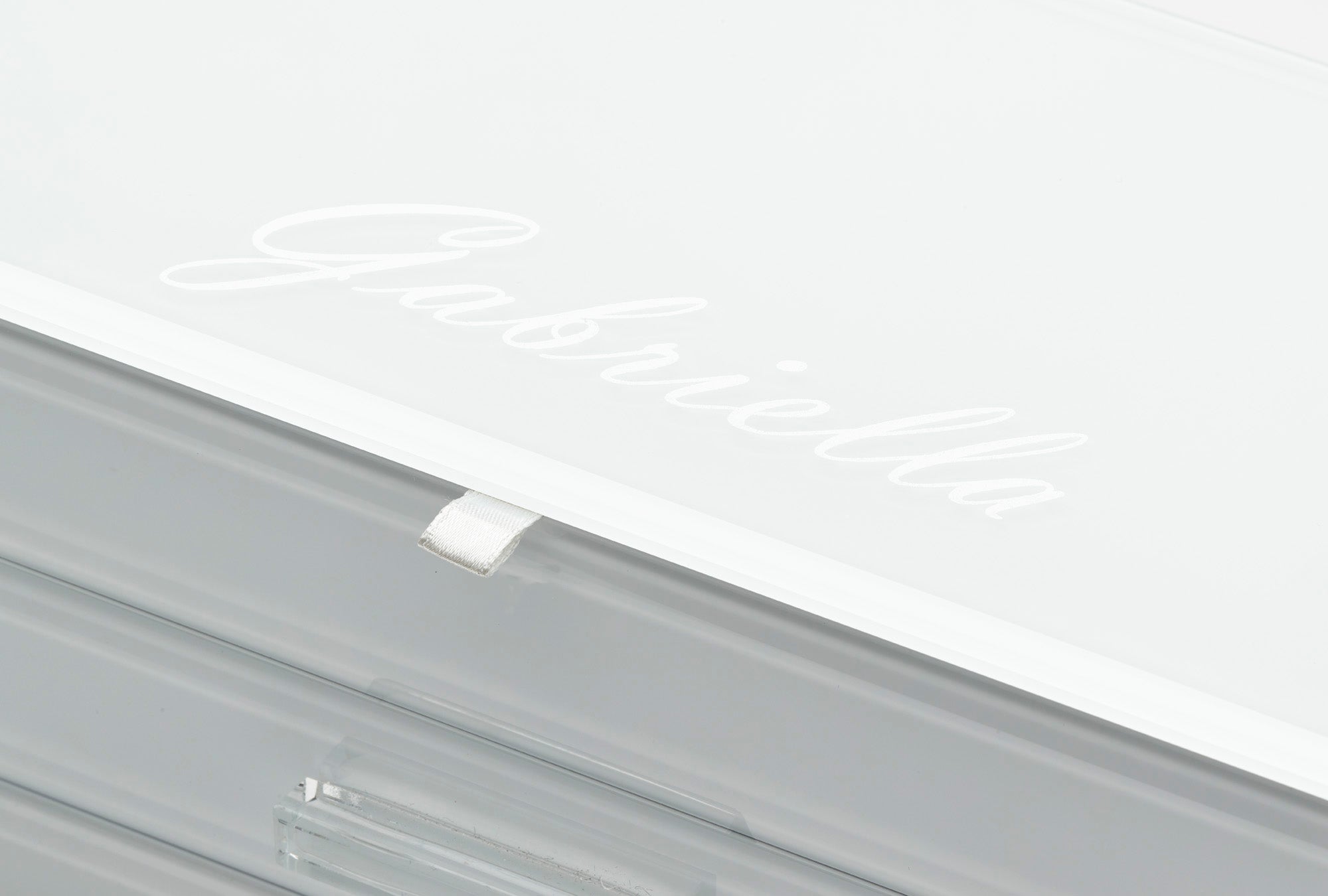GABRIELLA White Large Jewellery Box