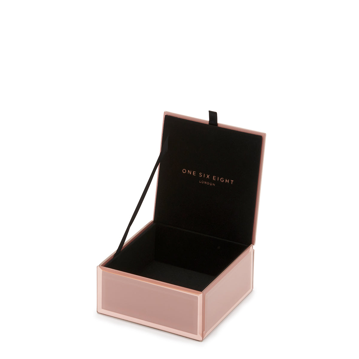 FLORENCE Blush Small Jewellery Box – side angle view | One Six Eight London