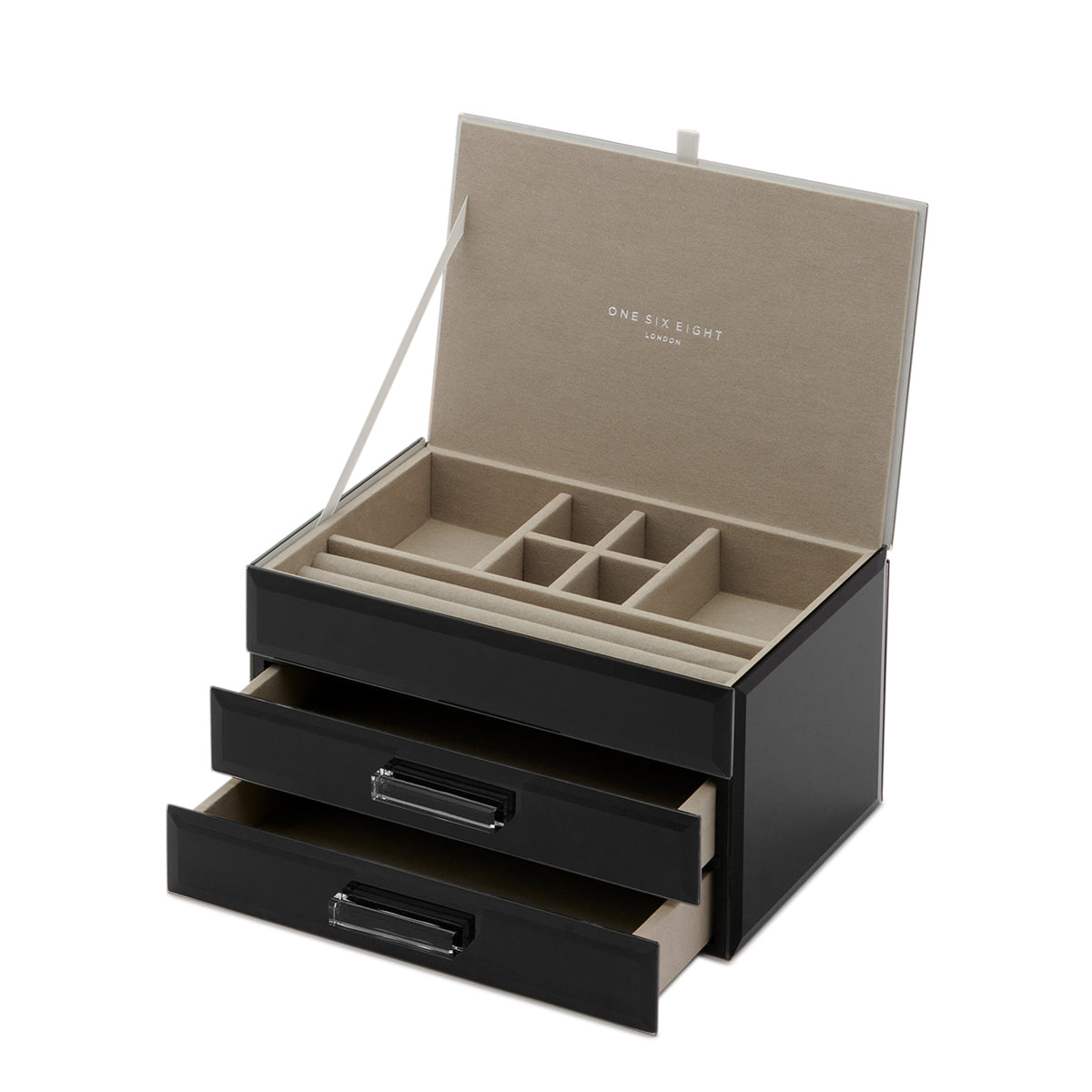 GABRIELLA Black Medium Jewellery Box