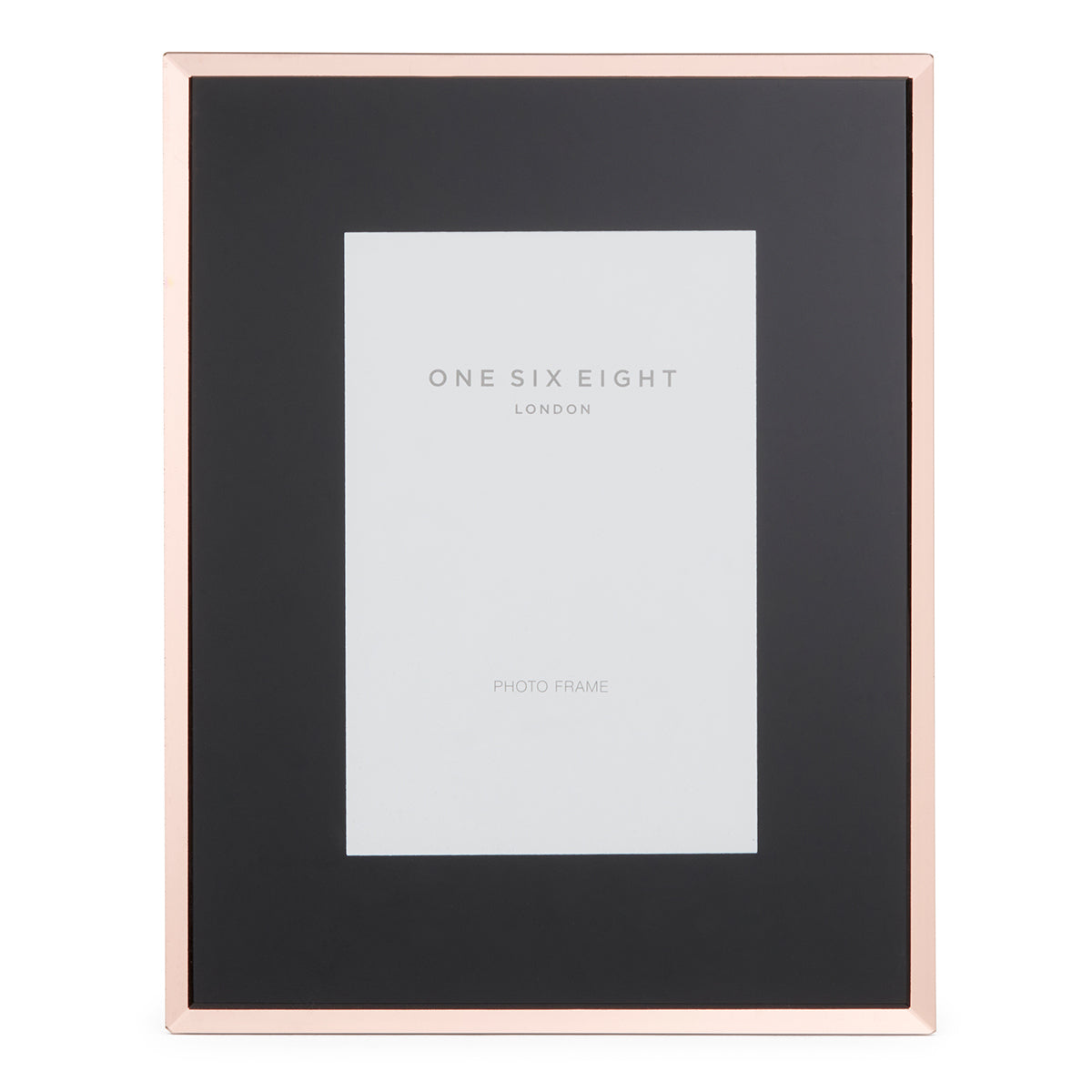 CLARA 6 x 4 Black / Rose Gold Glass Photo Frame