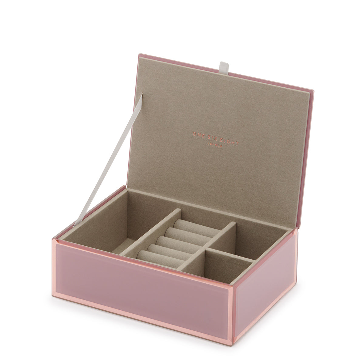 SARA Dusty Rose Medium Jewellery Box (with Insert)