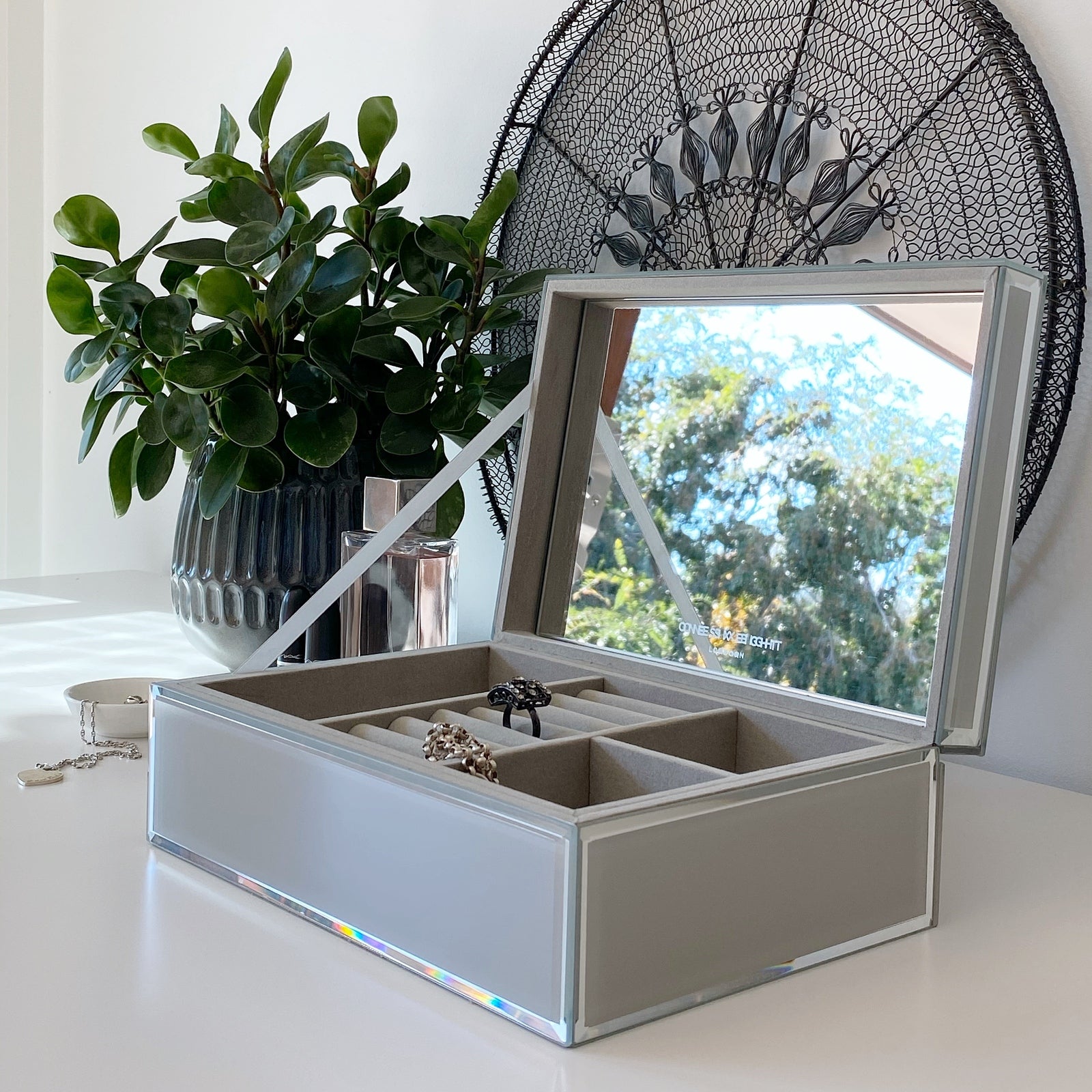 SARA Cool Grey Large Jewellery Box