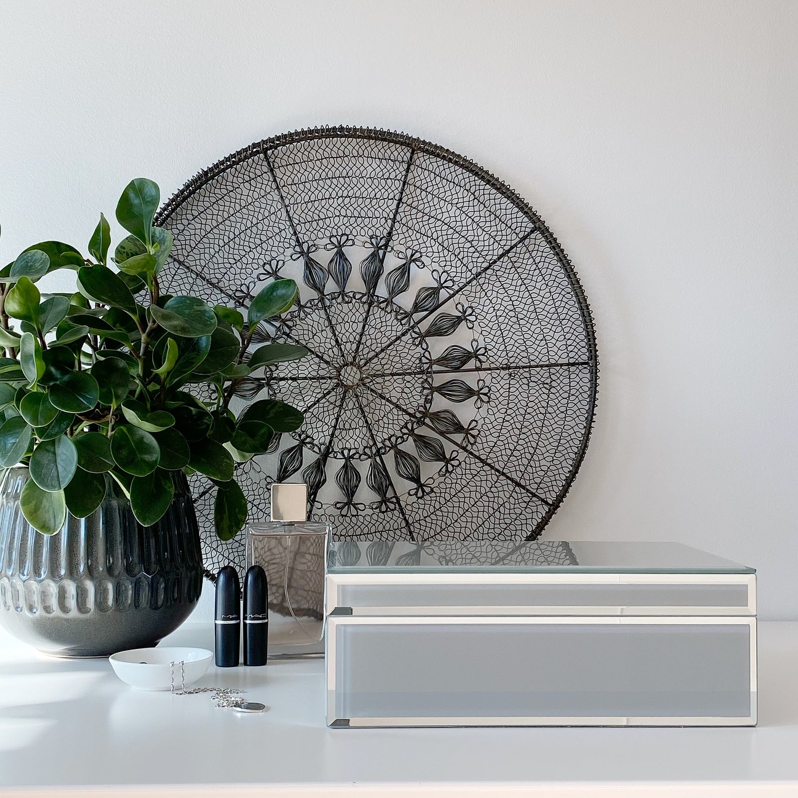 SARA Cool Grey Large Jewellery Box