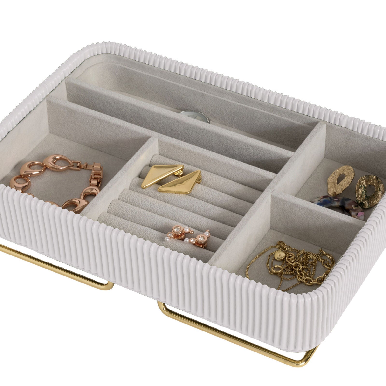 CAROLINA White Jewellery Box