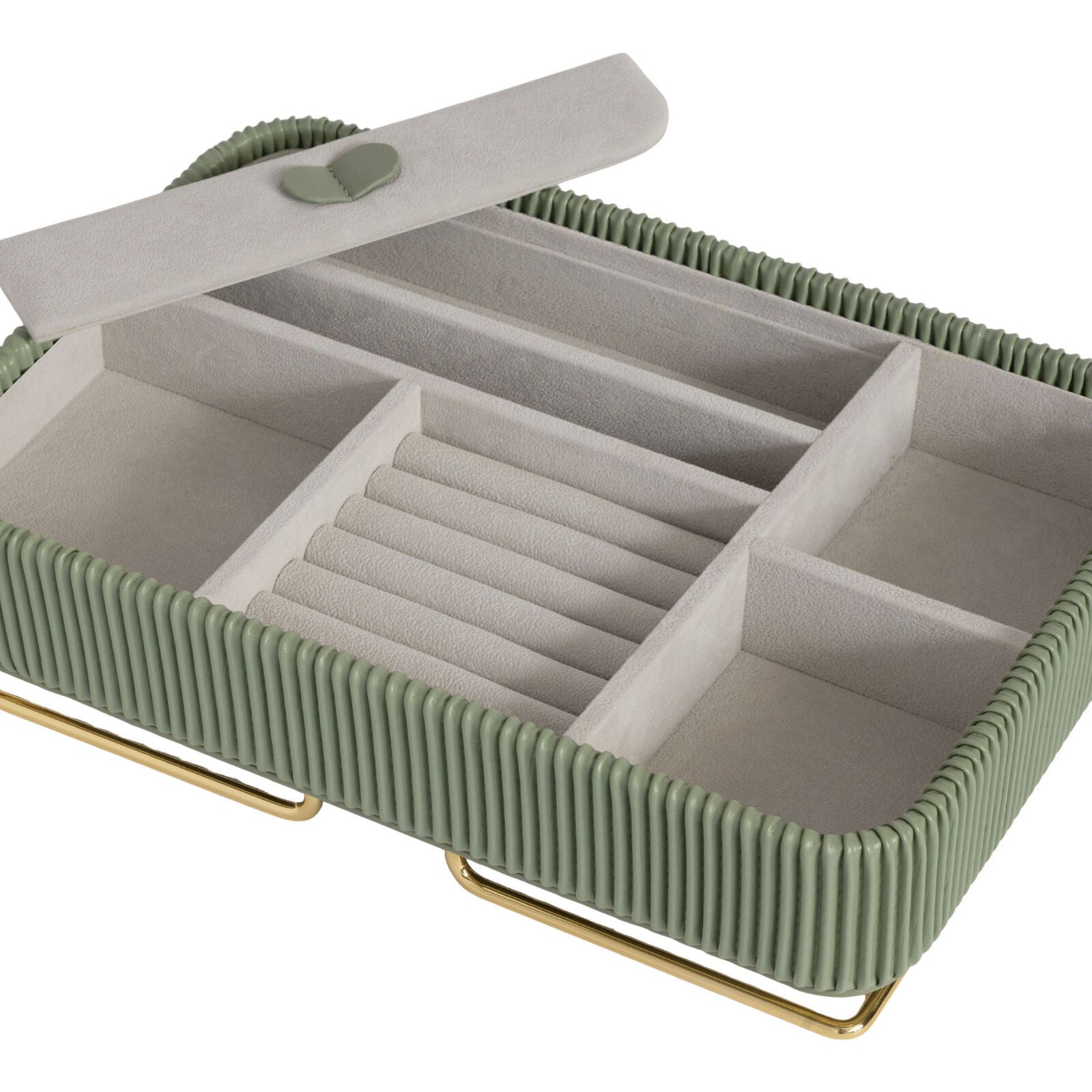 CAROLINA Sage Green Jewellery Box