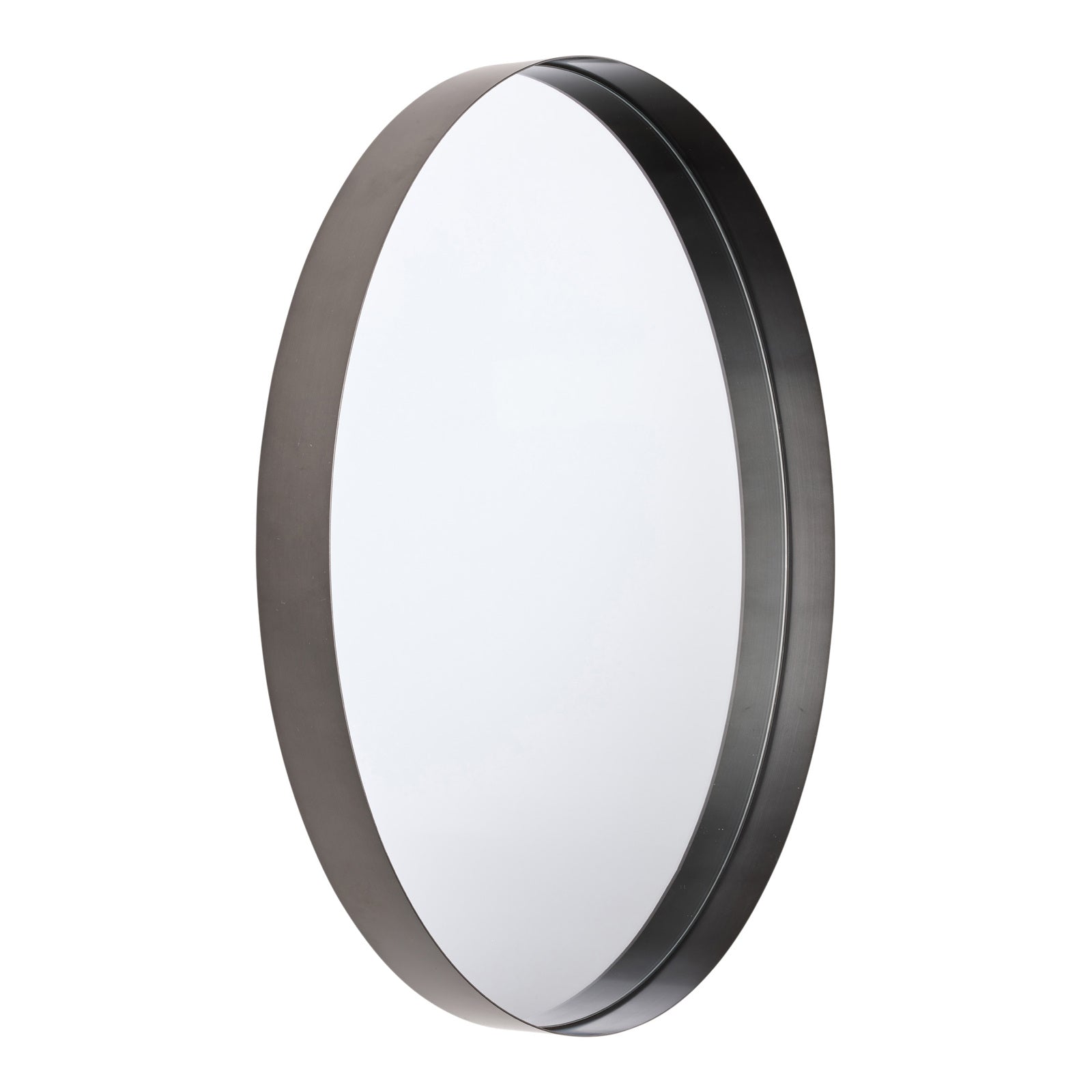 GEMMA 80cm Stainless Steel Mirror - Gunmetal