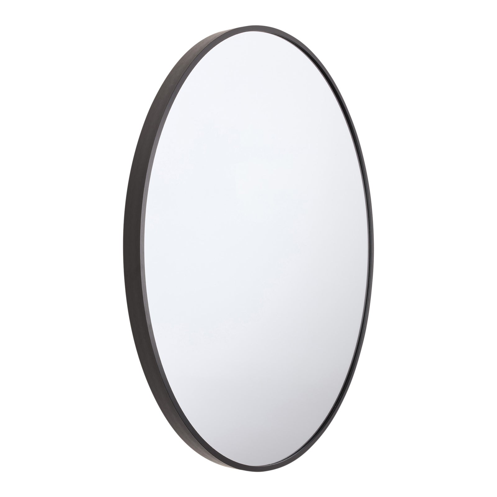 STACEY 80cm Black Aluminium Mirror