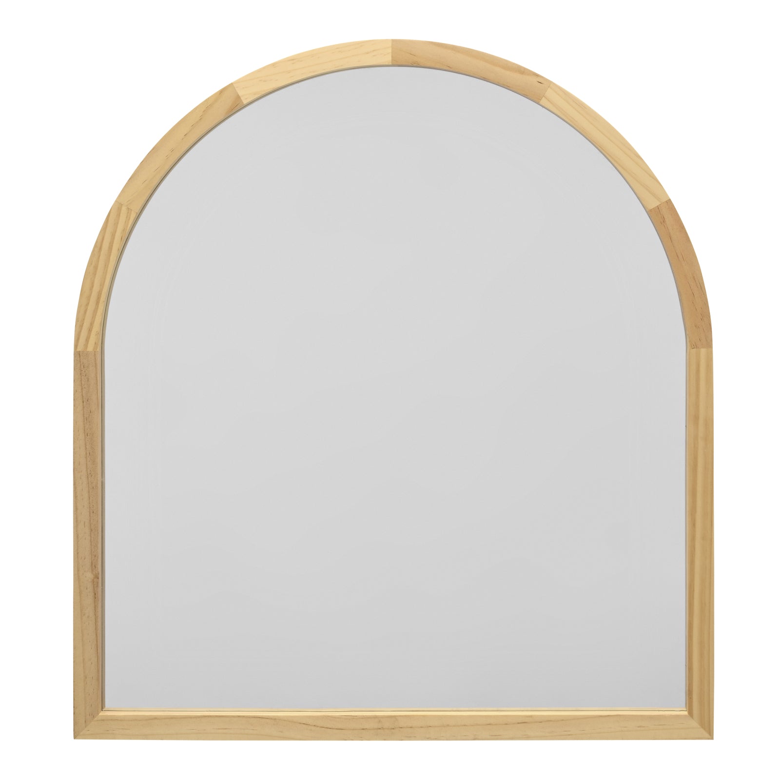 TINA 60 x 65cm Arch Light Solid Wood Mirror