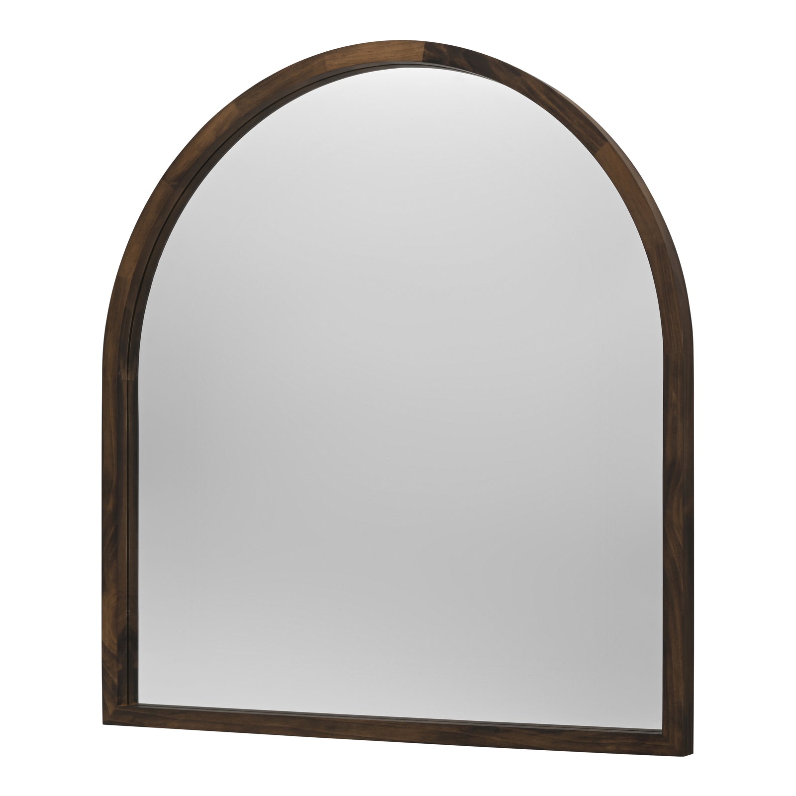 TINA 60 x 65cm Arch Dark Solid Wood Mirror