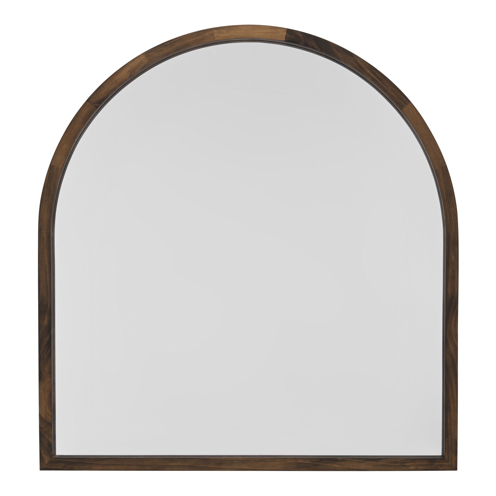 TINA 60 x 65cm Arch Dark Solid Wood Mirror