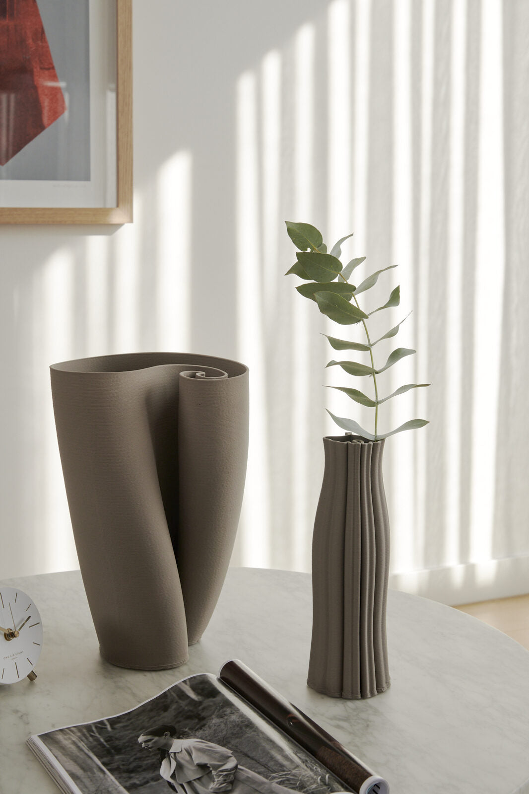 AVA Tan Vase 28cm