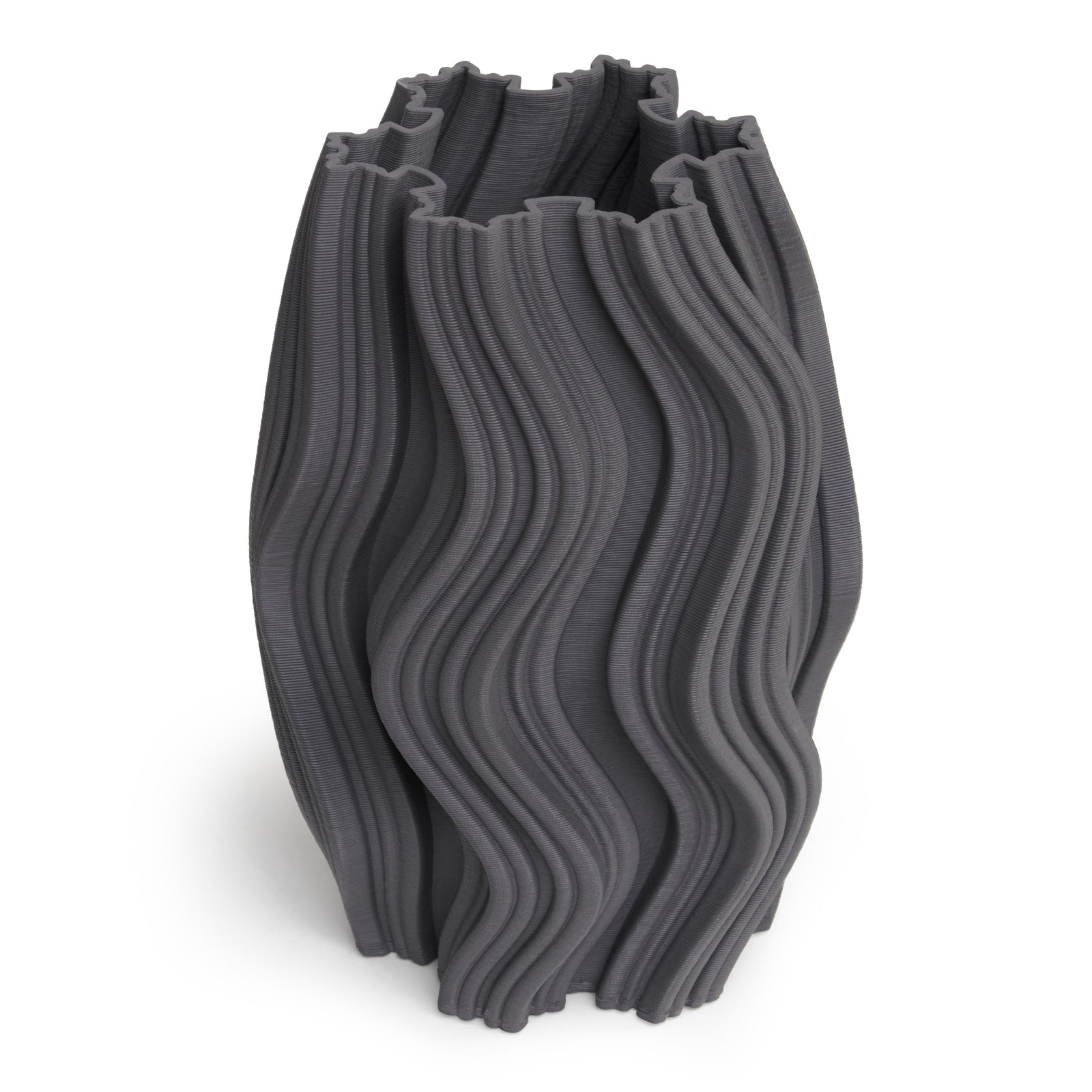 HARPER Charcoal Vase 30cm
