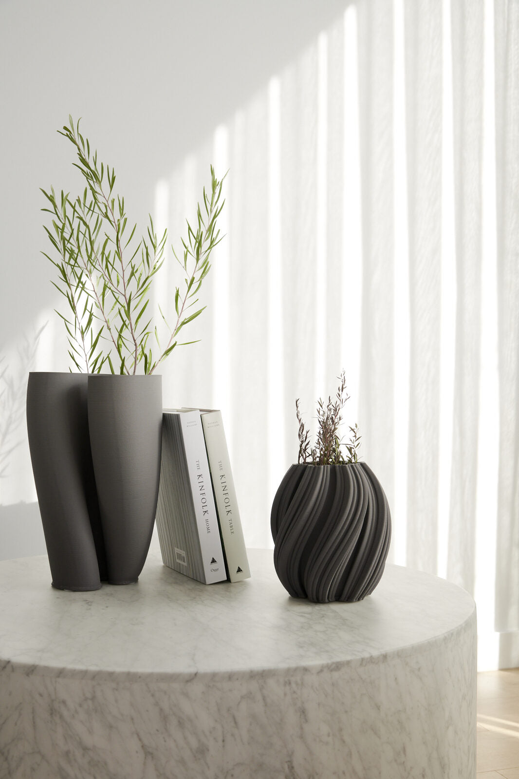 JADE Charcoal Vase 34cm