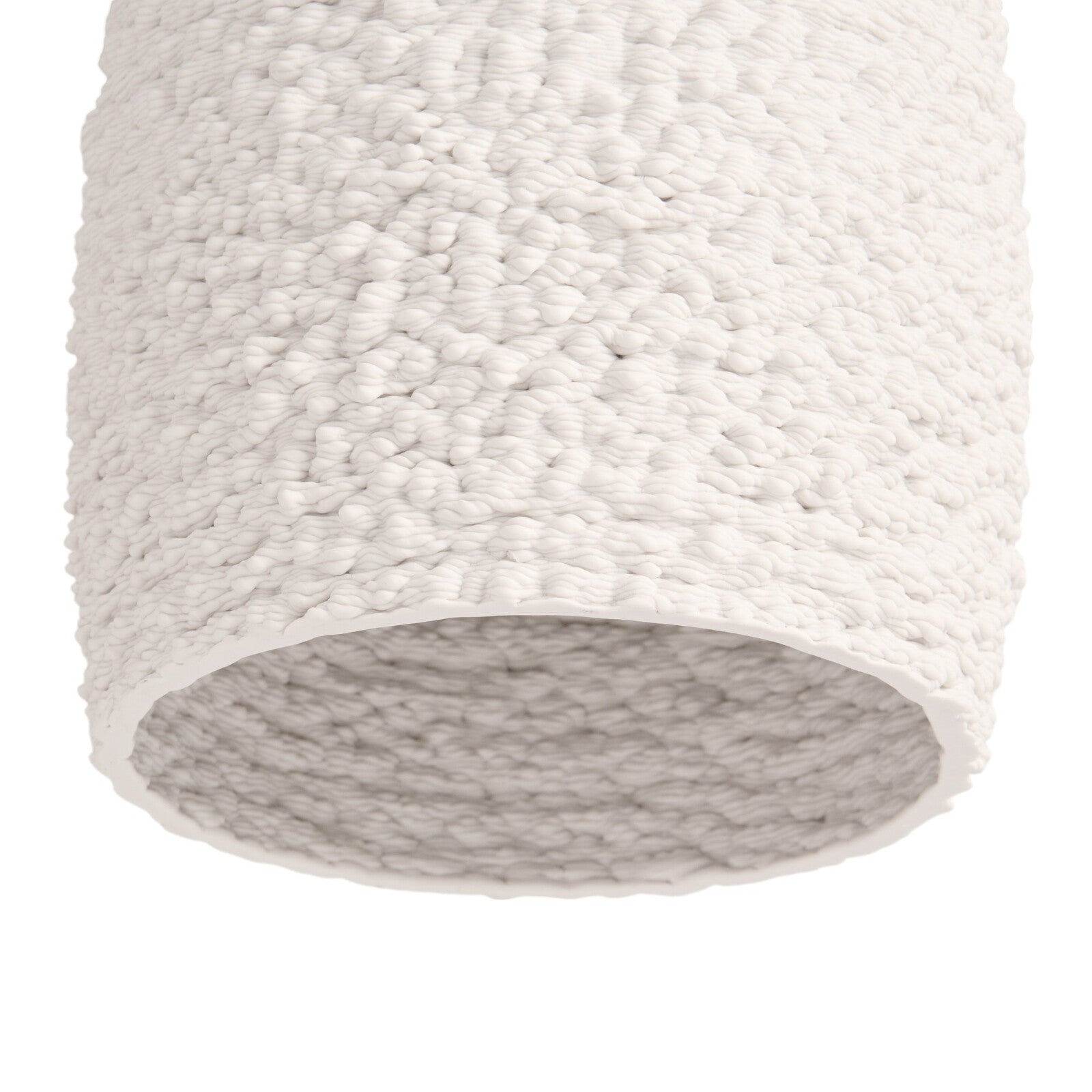 ISABELLE White Pendant Light – side angle view | One Six Eight London