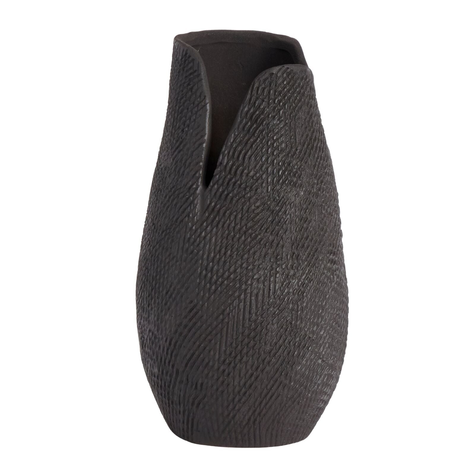 Hazel Charcoal Vase 23cm