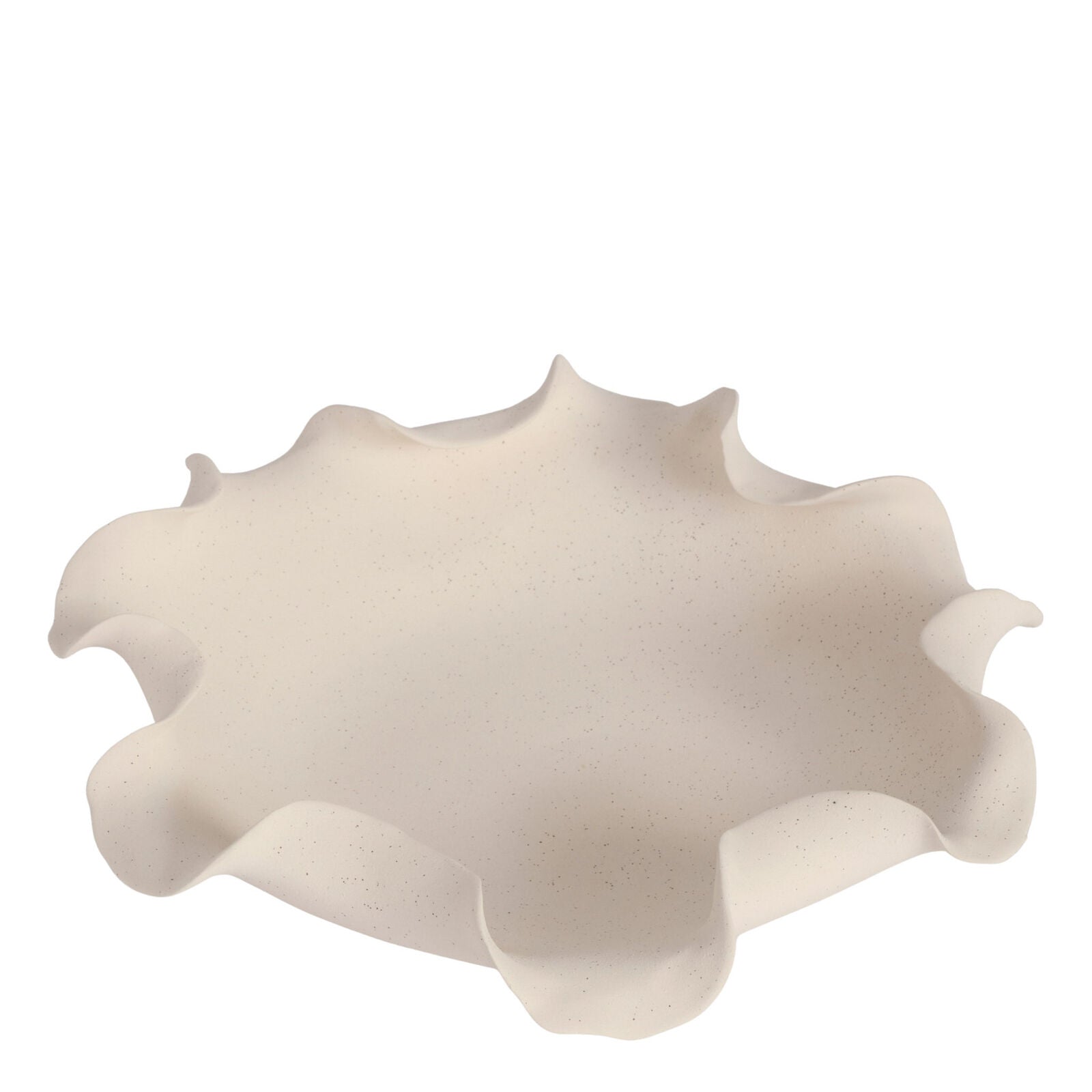 LOTTIE Decorative Bowl Cream Speckled 34cm