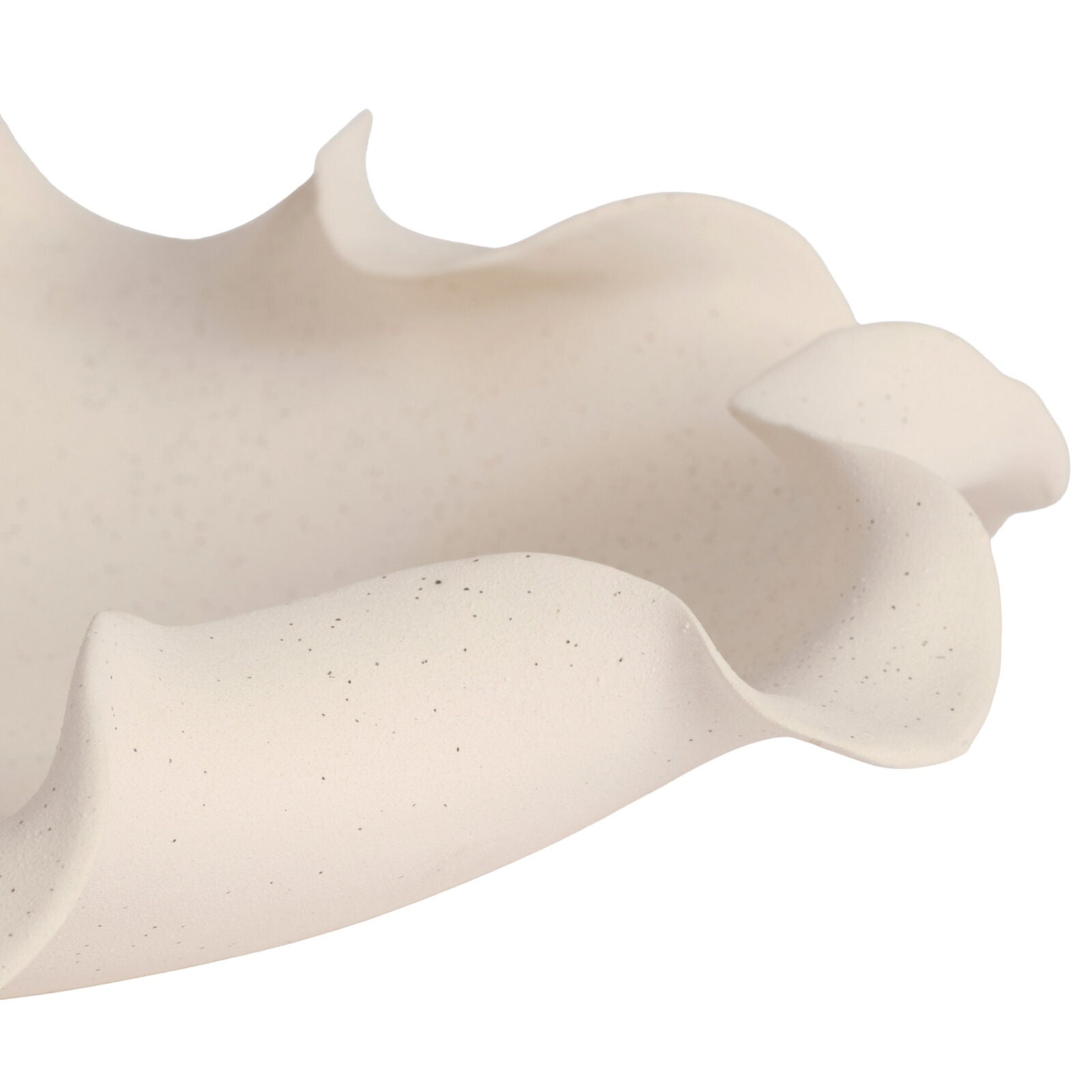 LOTTIE Decorative Bowl Cream Speckled 34cm