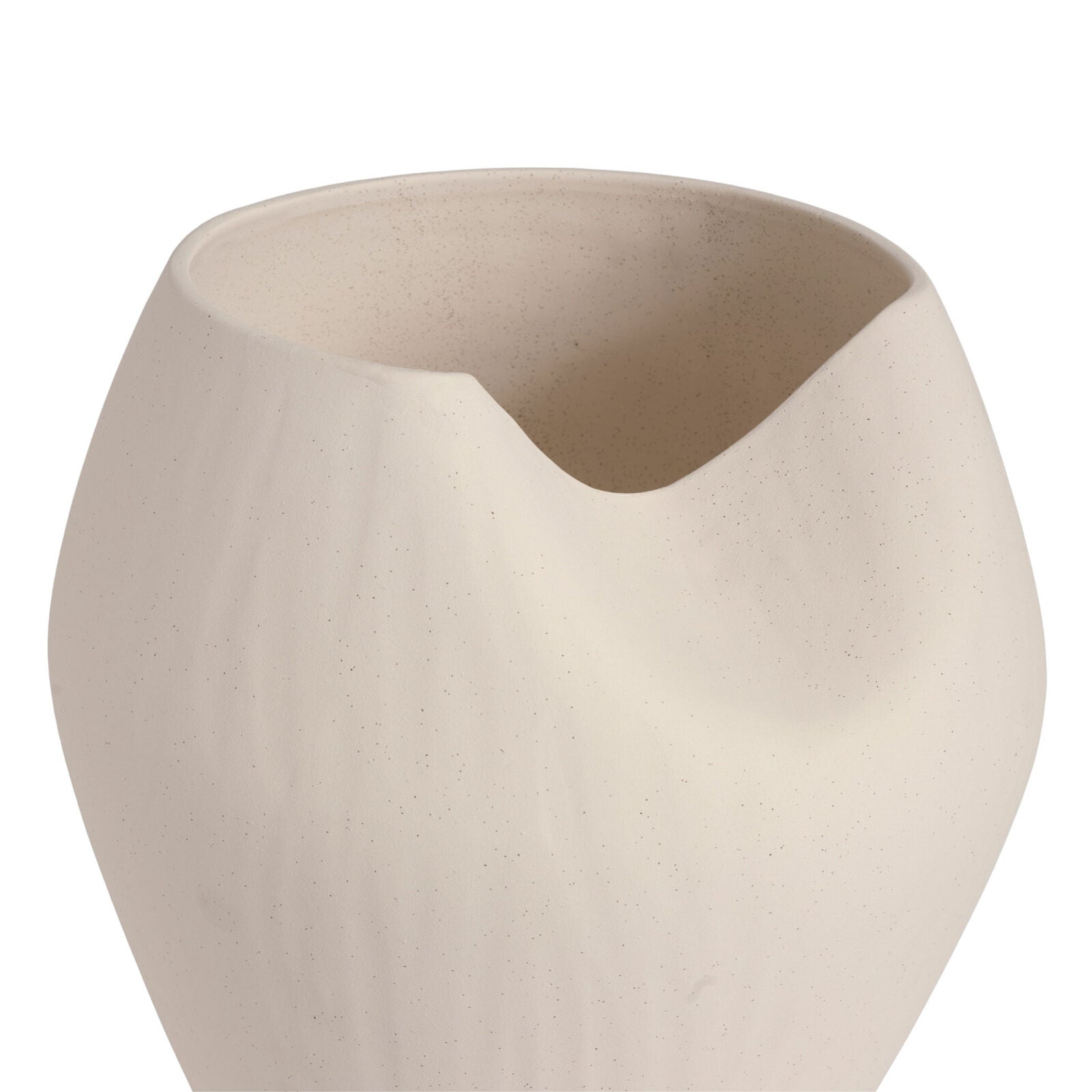 LEAH Vase Cream Speckled 43cm