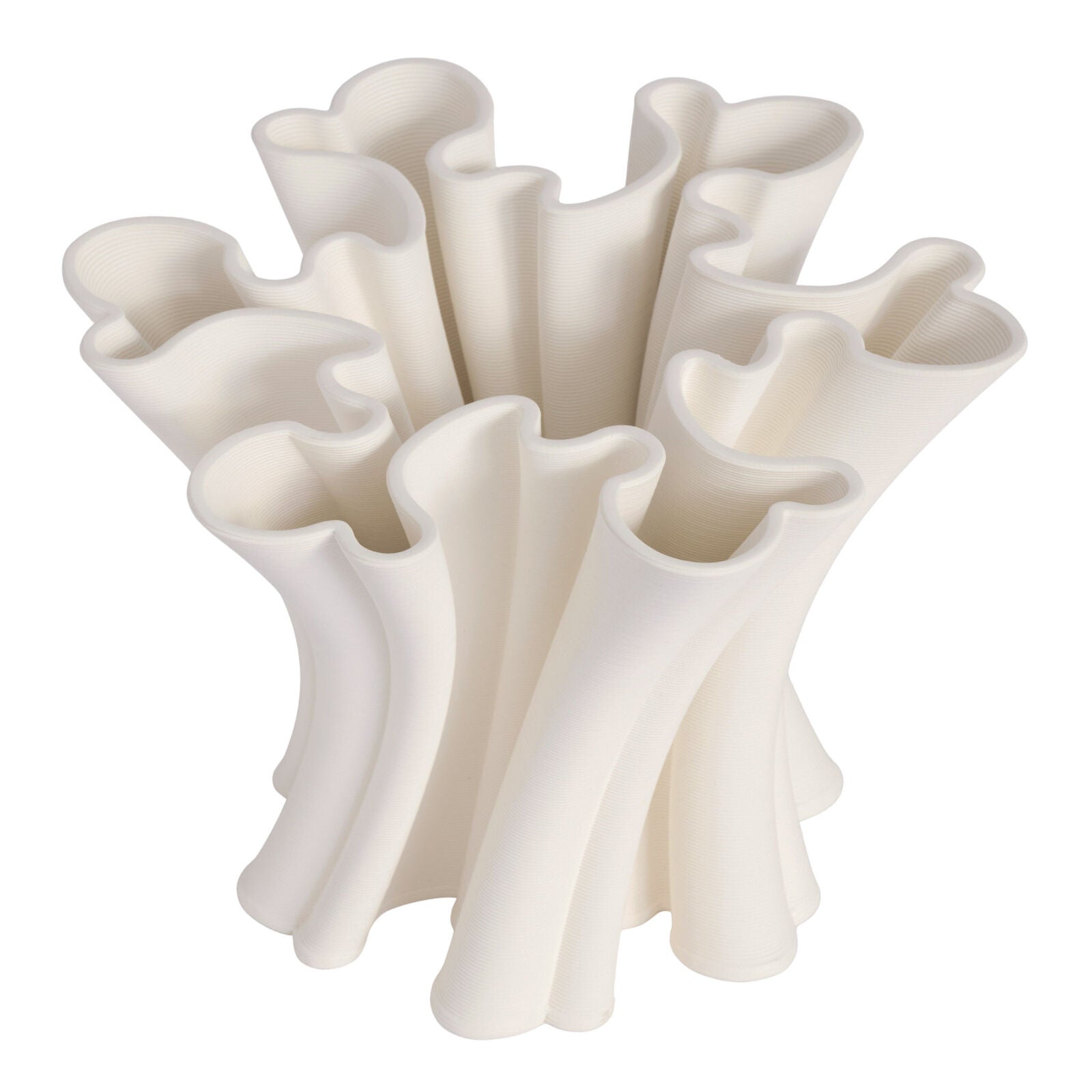 Daisy White Vase 25cm